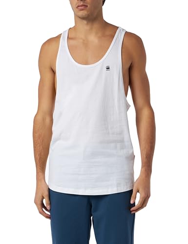 G-STAR RAW Herren Lash Muscle Tanktop, Weiß (white D22544-C627-110), L von G-STAR RAW