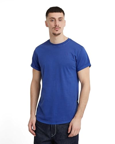 G-STAR RAW Herren Overdyed Lash T-Shirt T-Shirts, Blau (radar blue gd D16396-2653-G474), XS von G-STAR RAW