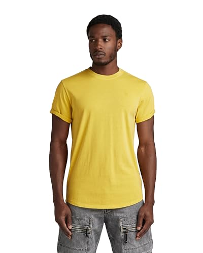 G-STAR RAW Herren Overdyed Lash T-Shirt T-Shirts, Gelb (dk lemon gd D16396-2653-G388), XS von G-STAR RAW