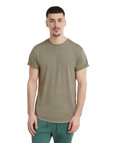 G-STAR RAW Herren Overdyed Lash T-Shirt T-Shirts, Grau (rock ridge gd D16396-2653-G471), M von G-STAR RAW