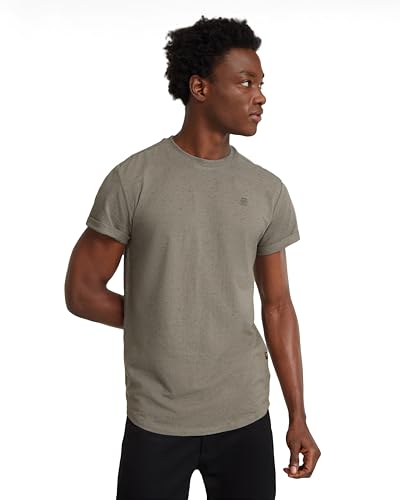 G-Star RAW Herren Lash R T-Shirt, Mehrfarben (Rock Ridge Htr D16396-D565-G477), S von G-STAR RAW