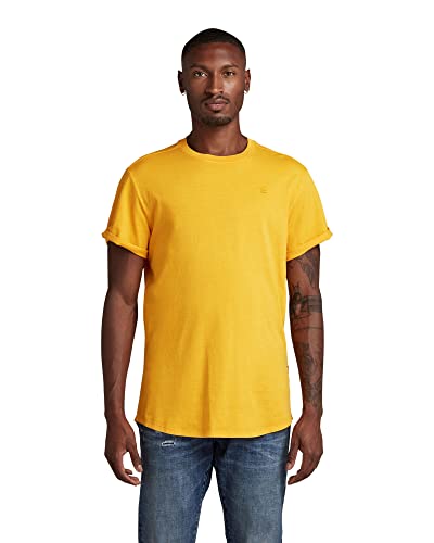 G-STAR RAW Herren Overdyed Lash T-Shirt T-Shirts, Gelb (dull yellow gd D16396-2653-D849), XS von G-STAR RAW