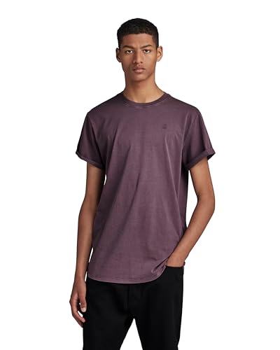 G-STAR RAW Herren Overdyed Lash T-Shirt T-Shirts, Purpur (lt maze gd D16396-2653-G217), S von G-STAR RAW