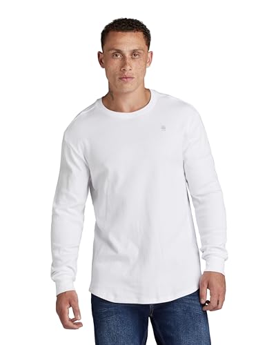 G-STAR RAW Herren Lash T-Shirt, Weiß (white D16397-D289-110), M von G-STAR RAW