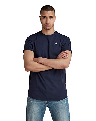 G-STAR RAW Herren Lash T-Shirt, Blau (sartho blue D16396-B353-6067), M von G-STAR RAW