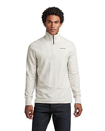 G-STAR RAW Herren Lightweight Astro Half Zip Sweater, Mehrfarben (whitebait htr D20383-C887-6030), M von G-STAR RAW