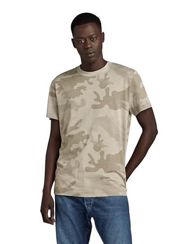 G-STAR RAW Herren Line camo ao r t, Mehrfarben (Elephant Skin line camo D23720-C334-G154), S von G-STAR