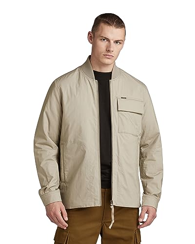 G-STAR RAW Herren Lofty pdd overshirt, Grau (elephant skin D23661-4481-G106), XS von G-STAR RAW