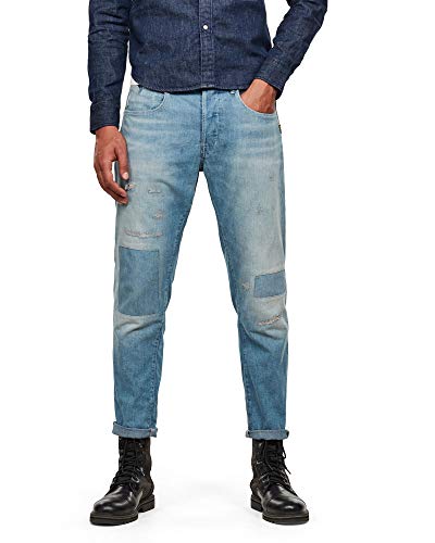 G-STAR RAW Herren Loic Relaxed Tapered Jeans, Blau (Vintage Marine Blue Restored D16132-9657-B482), 31W / 36L von G-STAR