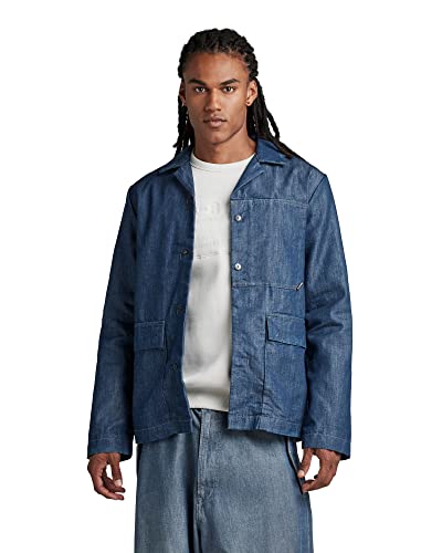 G-STAR RAW Herren Marseille Blazer, Blau (worn in cadet blue D23027-D303-D910), XXL von G-STAR RAW