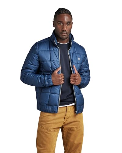 G-STAR RAW Herren Meefic quilted jkt, Blau (luna blue D23965-B958-C630), XL von G-STAR RAW