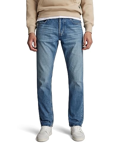 G-STAR RAW Herren Mosa Straight Jeans, Blau (faded blue pool D23692-D503-G121), 27W / 30L von G-STAR RAW