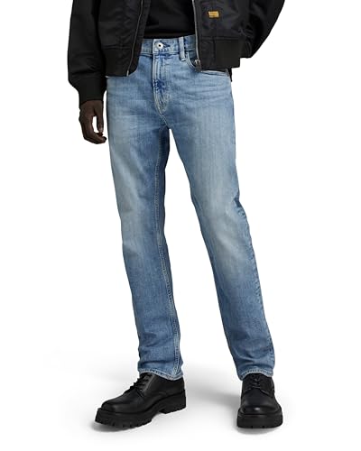 G-Star RAW Herren Mosa Straight Jeans, Blau (Sun Faded Amparo Blue D23692-D498-G344), 38W / 36L von G-STAR