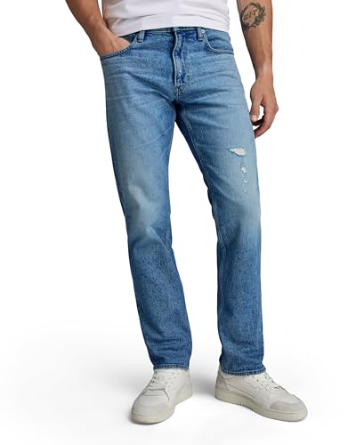 G-STAR RAW Herren Mosa Straight Jeans, Blau (sun faded blue donau D23692-D503-G347), 35W / 30L von G-STAR RAW