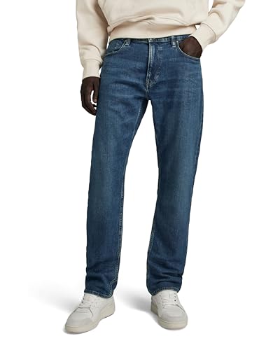 G-STAR RAW Herren Mosa Straight Jeans, Blau (worn in blue canal D23692-D316-G333), 34W / 32L von G-STAR RAW