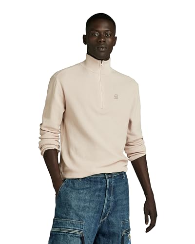 G-Star RAW Herren Moss Knitted Pullover, Beige (Whitebait D24464-D631-1603), L von G-Star RAW