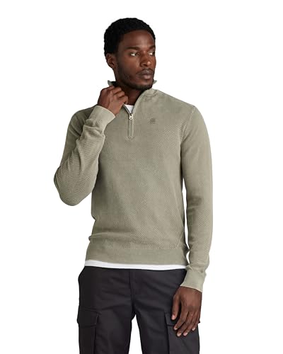 G-STAR RAW Herren Moss Knitted Pullover, Grün (shamrock gd D24464-D630-B681), XXL von G-STAR RAW