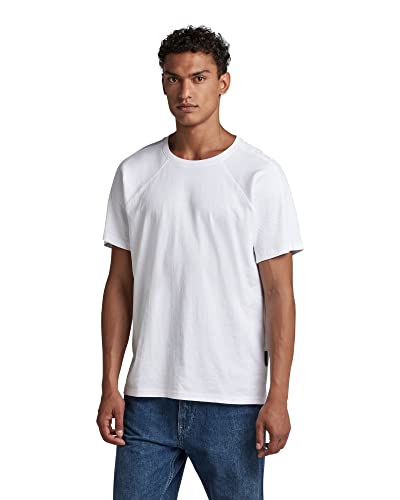 G-STAR RAW Herren Moto T-Shirt, Weiß (white D22788-C336-110), M von G-STAR RAW