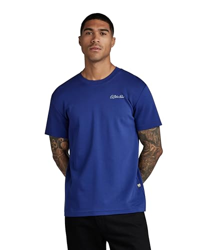 G-STAR RAW Herren Multi Graphic T-Shirt, Blau (ballpen blue D23897-C812-1822), M von G-STAR RAW