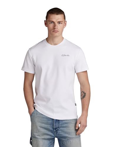 G-Star RAW Herren Multi Graphic T-Shirt, Weiß (White D23897-C812-110), M von G-STAR RAW