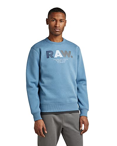 G-STAR RAW Herren Multi Colored RAW. Sweatshirt, Blau (azul D22229-A971-2182), XXL von G-STAR RAW