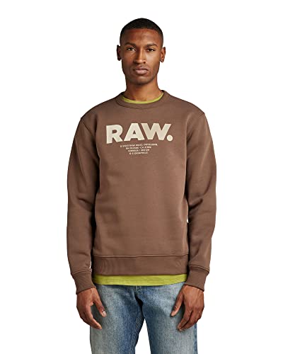 G-STAR RAW Herren Multi Colored RAW. Sweatshirt, Braun (rain drum D22229-A971-D307), XL von G-STAR RAW