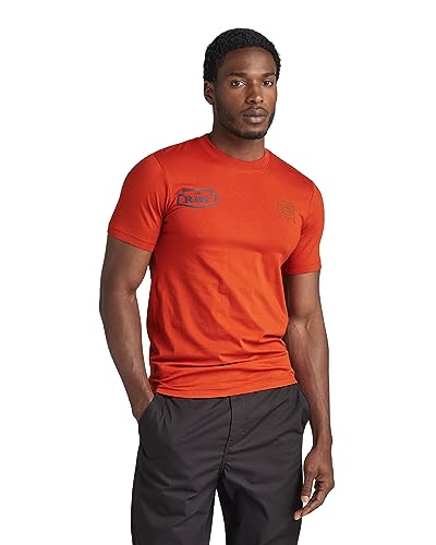 G-STAR RAW Herren Multi gr slim r t, Orange (rooibos tea D23715-336-G052), M von G-STAR RAW