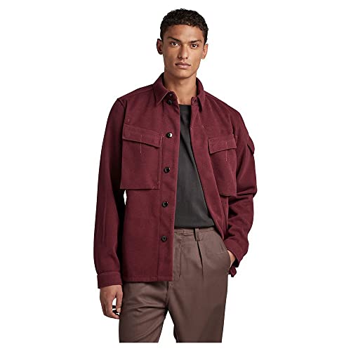 G-STAR RAW Herren Unisex Mysterious Overshirt, Purpur (vineyard wine D21982-D200-D303), L von G-STAR RAW