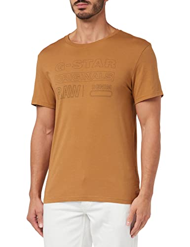 G-STAR RAW Herren Originals T-Shirt, Braun (chipmunk D22775-C506-3886), M von G-STAR RAW