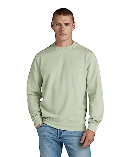 G-STAR RAW Herren Overdyed Regular Sweatshirt, Grün (renaissance cameo green gd D23941-D249-D917), XS von G-STAR RAW