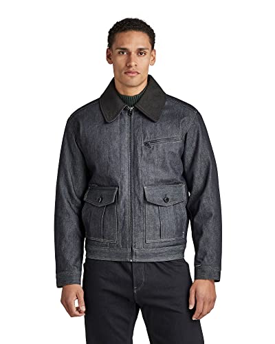 G-STAR RAW Herren P3 Denim Jacke, Blau (raw denim D22558-B988-001), L von G-STAR RAW