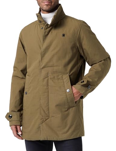 G-STAR RAW Herren Padded trench, Grün (dark olive D23627-D342-C744), S von G-STAR RAW