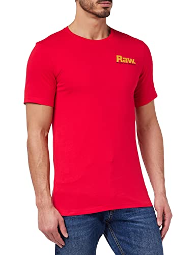 G-STAR RAW Herren Photographer Graphic Slim T-Shirt, Rot (acid red D22804-336-A911), XXL von G-STAR RAW