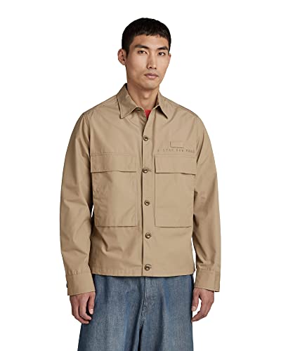 G-STAR RAW Herren Unisex Pocketony Service Overshirt, Beige (tree house D21067-C973-C941), M von G-STAR RAW