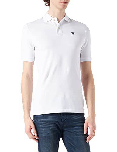 G-STAR RAW Herren Dunda Polo, Weiß (white D08513-5864-110), L von G-STAR RAW