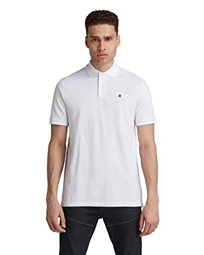 G-STAR RAW Herren Dunda Polo, Weiß (white D08513-5864-110), XL von G-STAR RAW