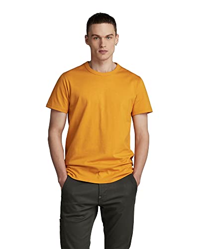 G-STAR RAW Herren Premium Base T-Shirt, Gelb (dull yellow D22722-C336-1213), L von G-STAR RAW