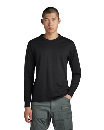 G-STAR RAW Herren Premium Base T-Shirt, Schwarz (dk black D23455-C336-6484), XS von G-STAR RAW