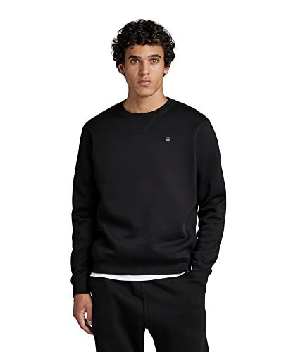 G-STAR RAW Herren Premium Core Sweatshirt, Schwarz (dk black D16917-C235-6484), L von G-STAR RAW