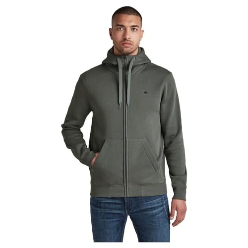 G-STAR Herren Premium Core Hooded Zip Sweatshirt, Grau (Graphite D16122-C235-996), XXL von G-STAR