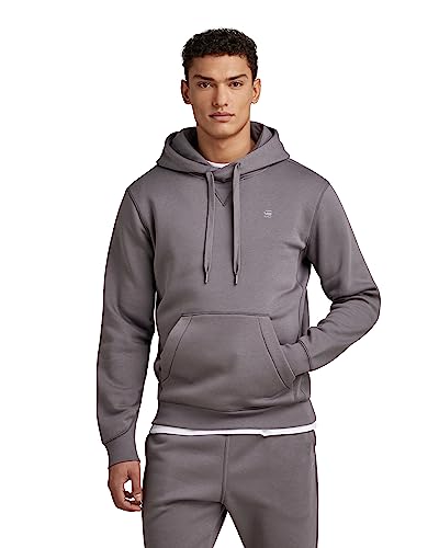 G-STAR RAW Herren Premium Core Hooded Sweatshirt, Grau (rabbit D16121-C235-G077), M von G-STAR RAW