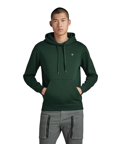 G-STAR RAW Herren Premium Core Hooded Sweatshirt, Grün (laub D16121-C235-4287), S von G-STAR RAW