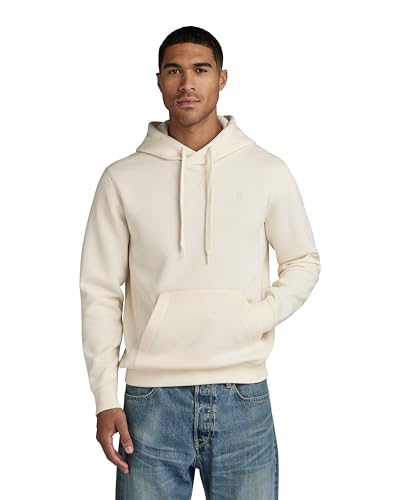 G-STAR RAW Herren Premium Core Hooded Sweatshirt, Beige (eggnog D16121-C235-G076), L von G-STAR RAW
