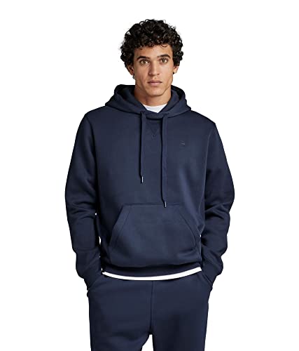 G-STAR RAW Herren Premium Core Hooded Sweatshirt, Blau (sartho blue D16121-C235-6067), S von G-STAR RAW