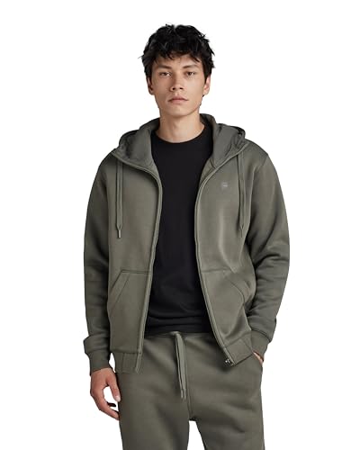 G-STAR RAW Herren Premium Core Hooded Zip Sweatshirt, Grau (gs grey D16122-C235-1260), XXL von G-STAR RAW