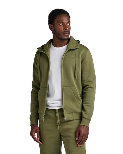 G-Star RAW Herren Premium Core Hooded Zip Sweatshirt, Grün (sage D16122-C235-724), S von G-STAR
