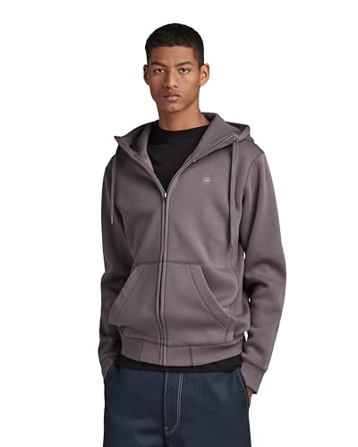 G-STAR RAW Herren Premium Core Hooded Zip Thru Sweatshirt, Grau (rabbit D16122-C235-G077), M von G-STAR RAW