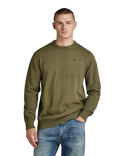 G-STAR RAW Herren Premium Core Knitted Pullover, Grün (sage D21931-D563-724), L von G-STAR RAW