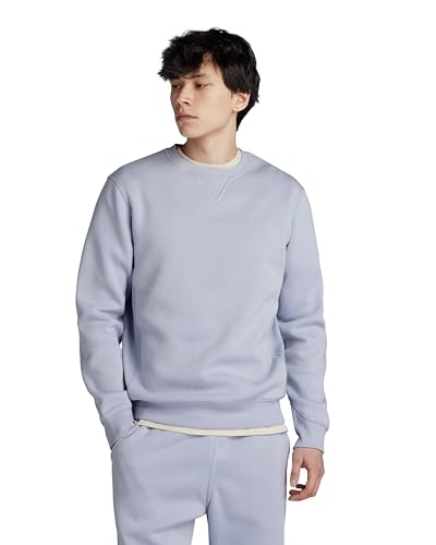 G-Star RAW Herren Premium Core Sweatshirt, Grau (Icelandic Blue D16917-C235-G081), XL von G-STAR