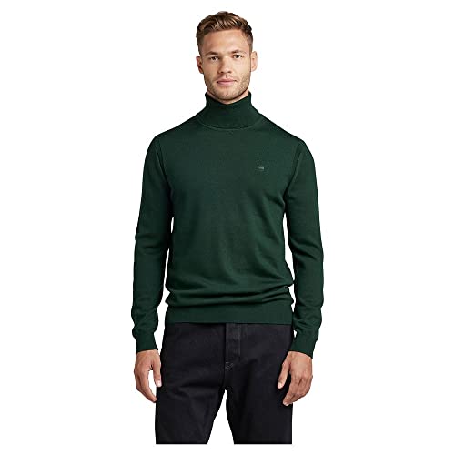 G-Star RAW Herren Premium Core Turtle Knit, Grün (laub D21367-B692-4287), XL von G-STAR